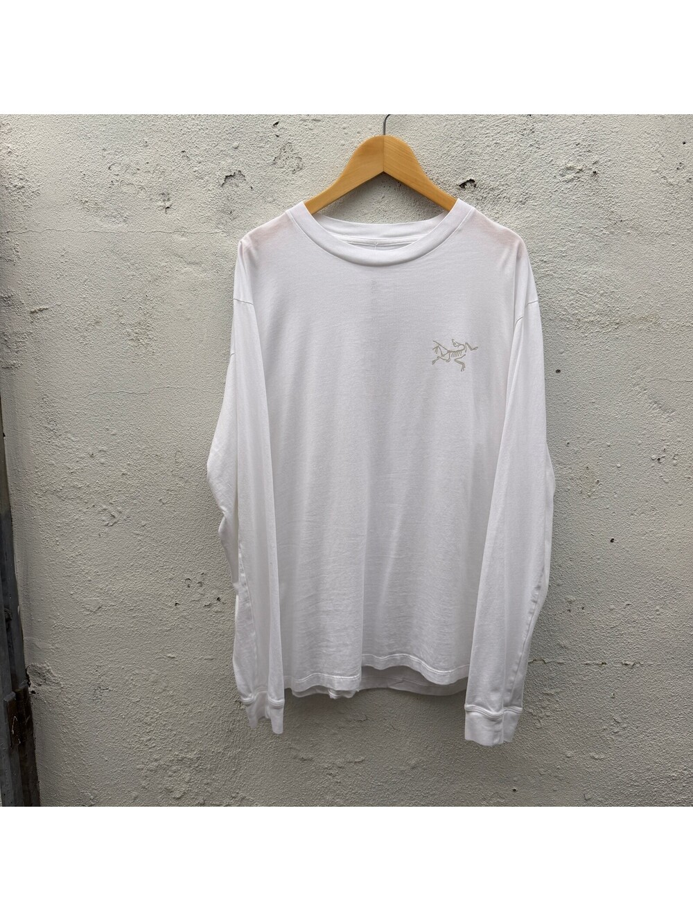Arcteryx White Longsleeve Logo Print Tshirt